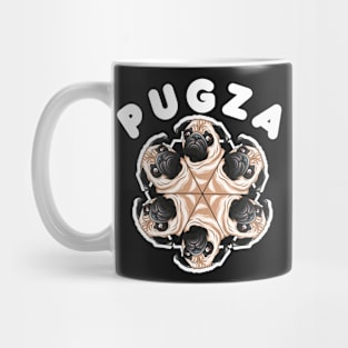 Pugza, It Ain't Pizza. It's PUGZA! Funny Design For Pug Mommy/Daddy/Pug Lover Mug